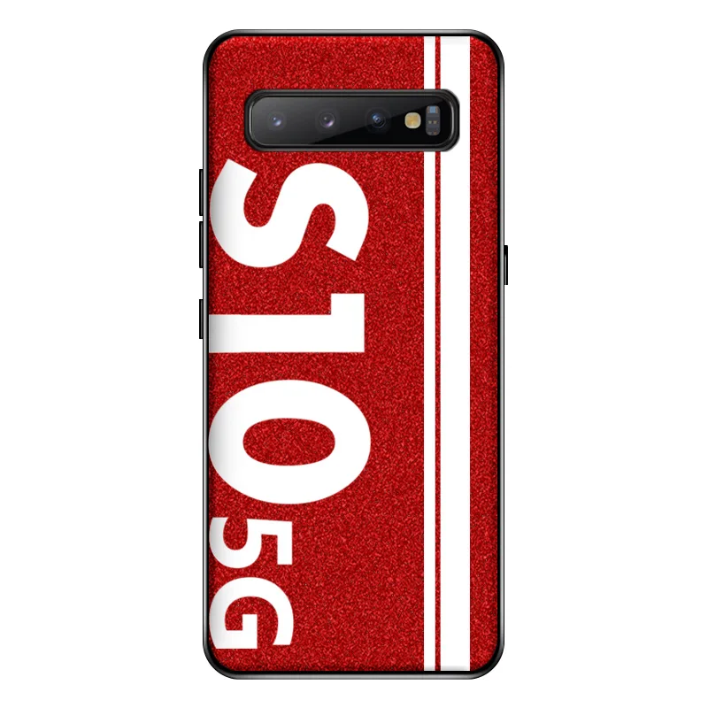 Для samsung S10 5G чехол,, спортивный, уличная культура, кожа, мягкий край, защитный чехол для samsung Galaxy S10 Plus, чехол - Цвет: S10 5G - Red