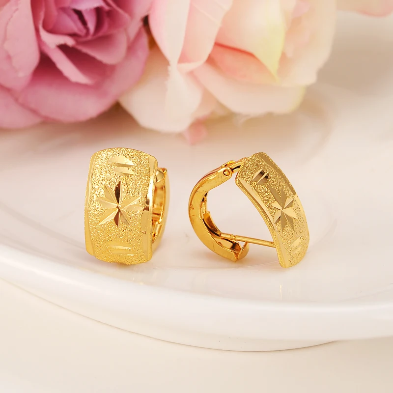 

2pairs Romantic Ethiopian/Nigerian earrings African earrings Gold filled earrings For Women Fashion style girls KIDS earring