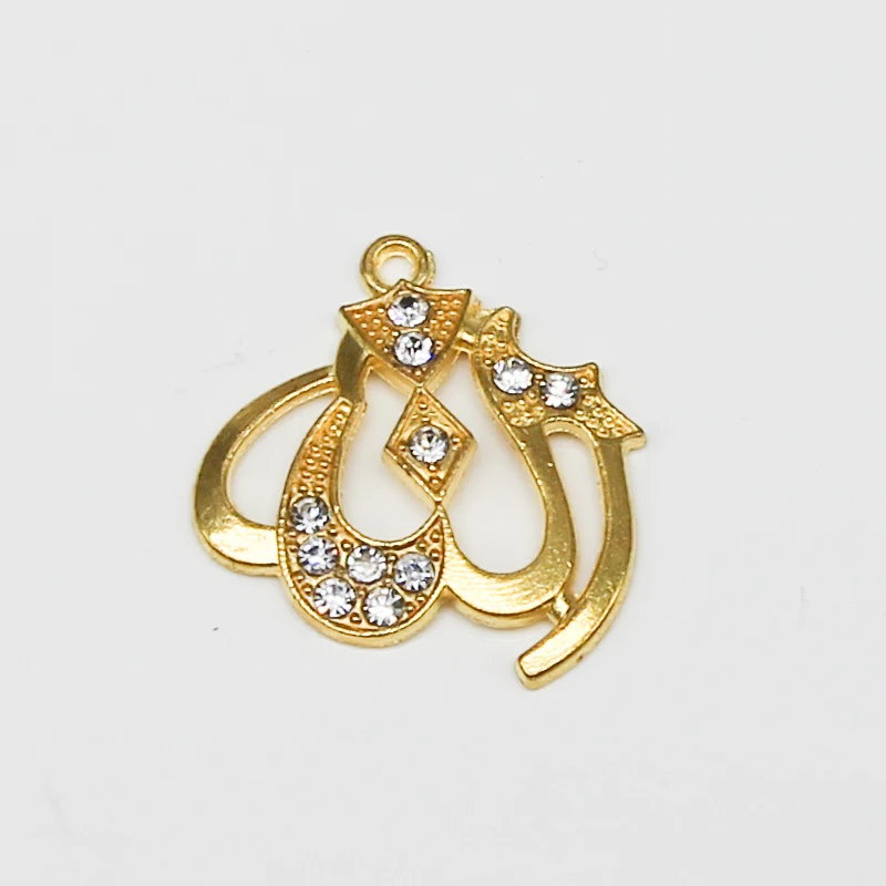 6 шт. Стразы коннектор Исламский Бог религиозный мусульманский Шарм подвеска