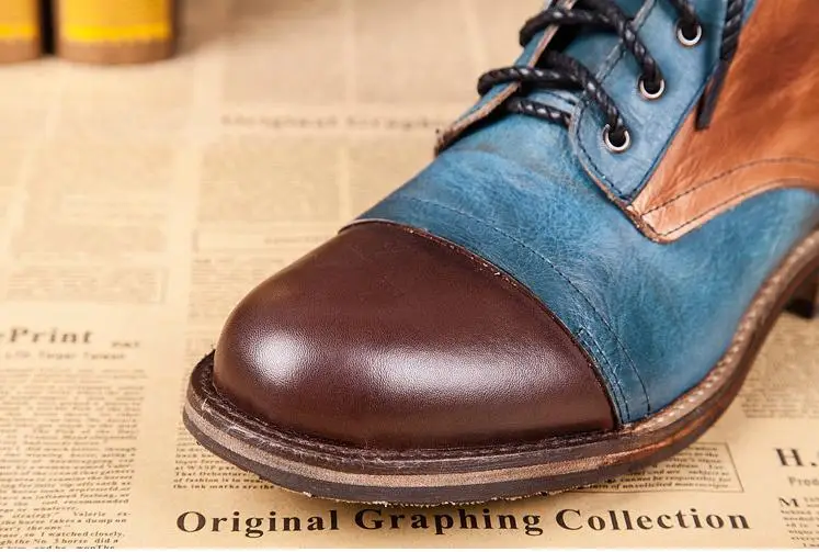 Мужские ботильоны из натуральной кожи модные повседневные ботинки челси с