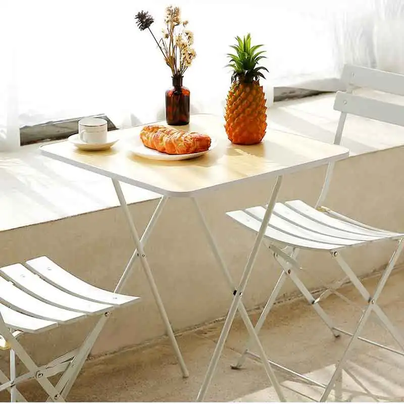 Складной стол обеденный для аренды небольшой квартиры Круглый квадратный