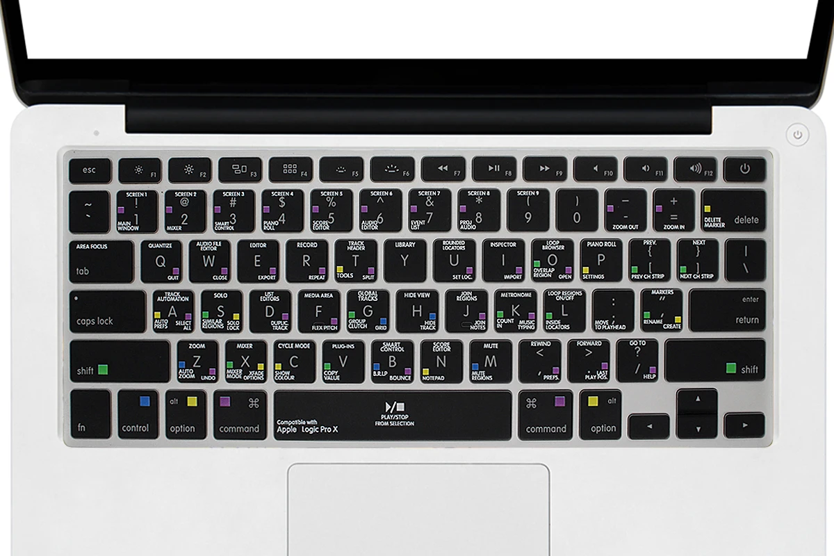HRH США Ableton Live Lightroom Logic Pro X ярлык горячие клавиши ТПУ Подсветка клавиатуры Обложка кожи для Macbook Pro Air 13 15 17