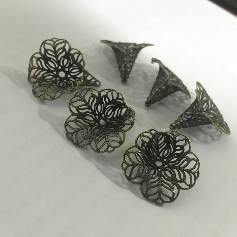 FUNIQUE Bead Caps ювелирное изделие 20 шт. бронзовые цветные бусины для изготовления