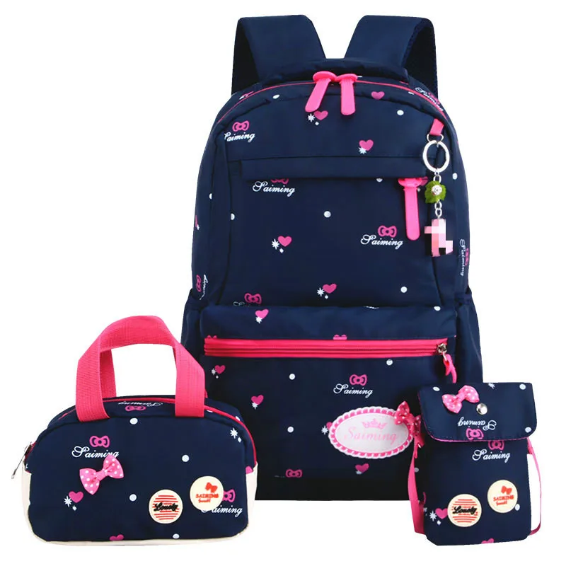 Детские школьные рюкзаки для девочек, ранцы для начальной школы с принтом, Детские рюкзаки для принцесс