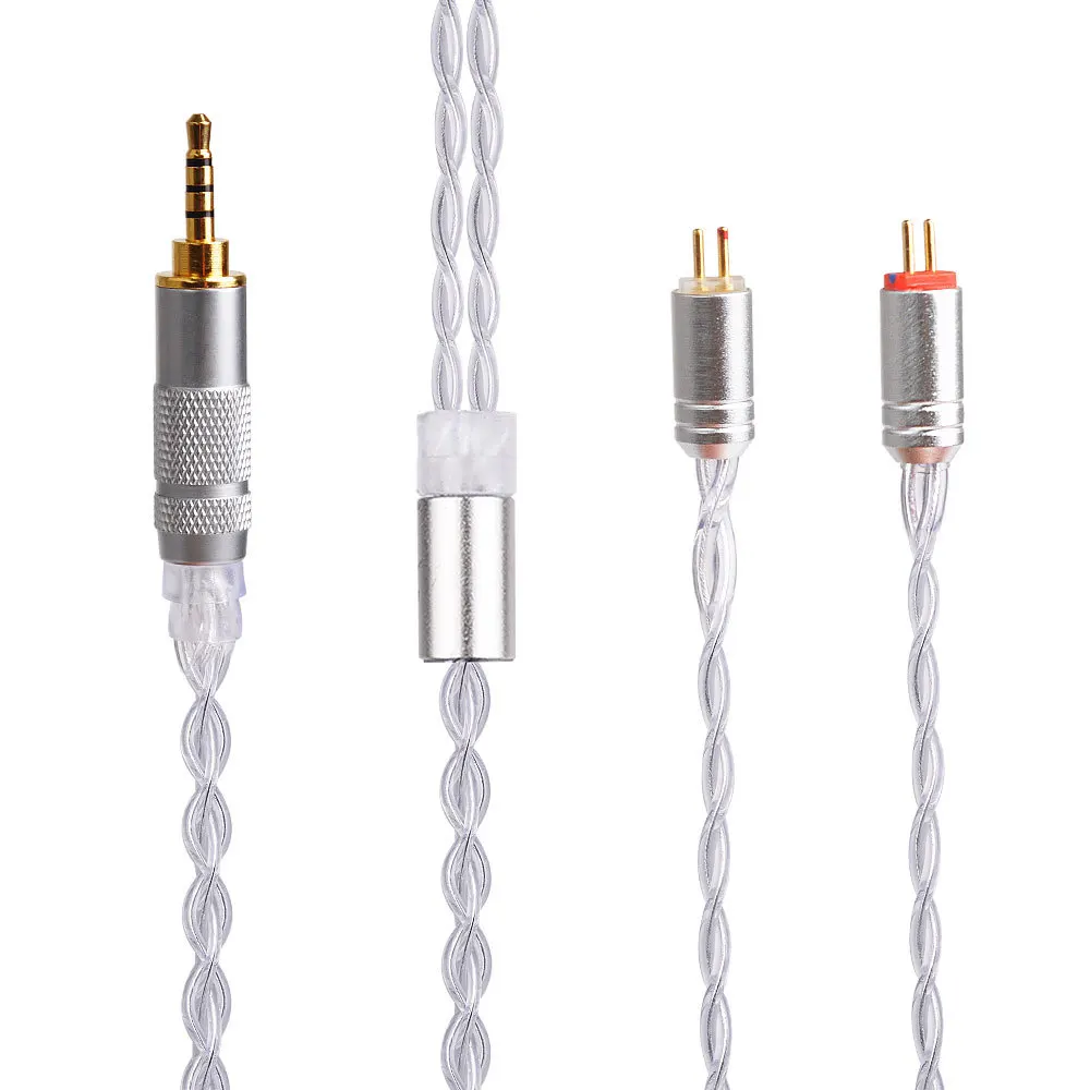 4 ядра кабель MMCX для Shure SE215 SE535 SE846 2 pin ZS10 ZST ZAR ES4 ZS6 наушники с украшением в виде