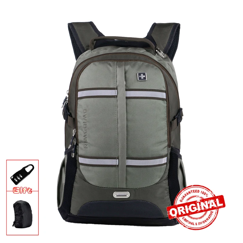 fashion 16&quot 17&quot laptop backpack big capacity men military bag daily travel case school mochila Teenage Boy SW8350 | Багаж и сумки