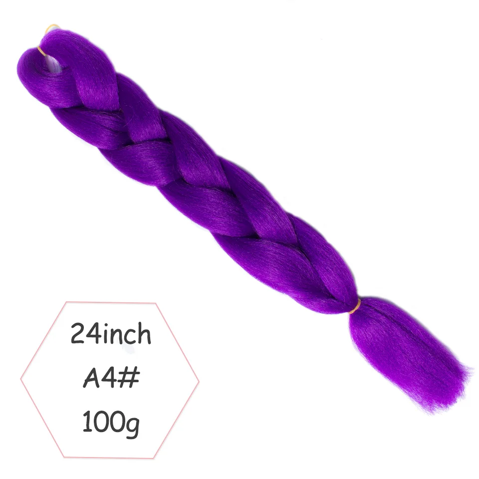 Xtrend, 8 шт., большие синтетические косы, вязанные крючком волосы, 24 дюйма, Омбре, косички, наращивание волос для женщин, розовый, один тон, два тона, три тона - Цвет: M#Синий