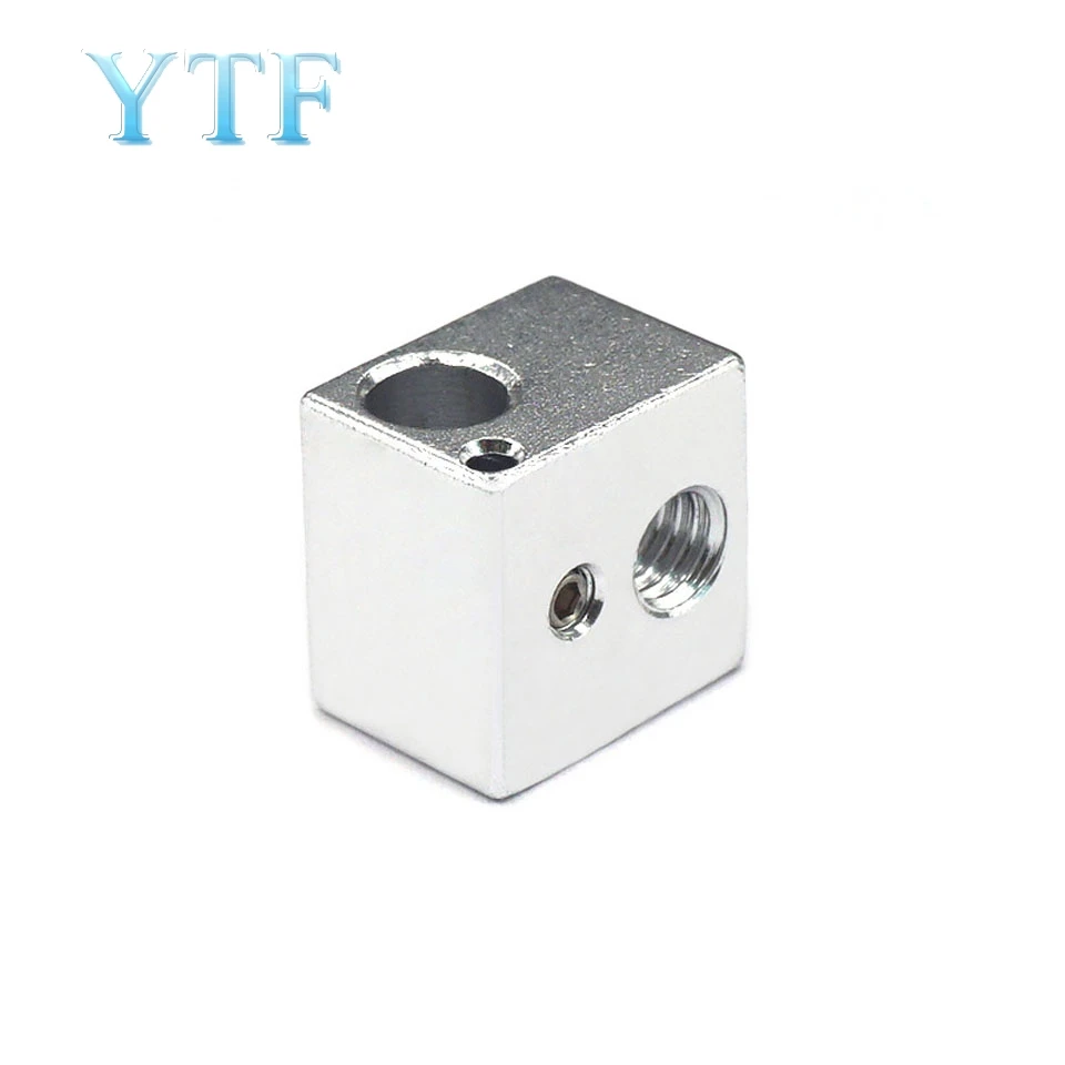 3d принтер алюминиевый тепловой блок для V5 J-head MK7/MK8 экструдер 16 мм* 16 мм* 12 мм алюминиевый HotEnd Горячий Конец нагревательные блоки аксессуары