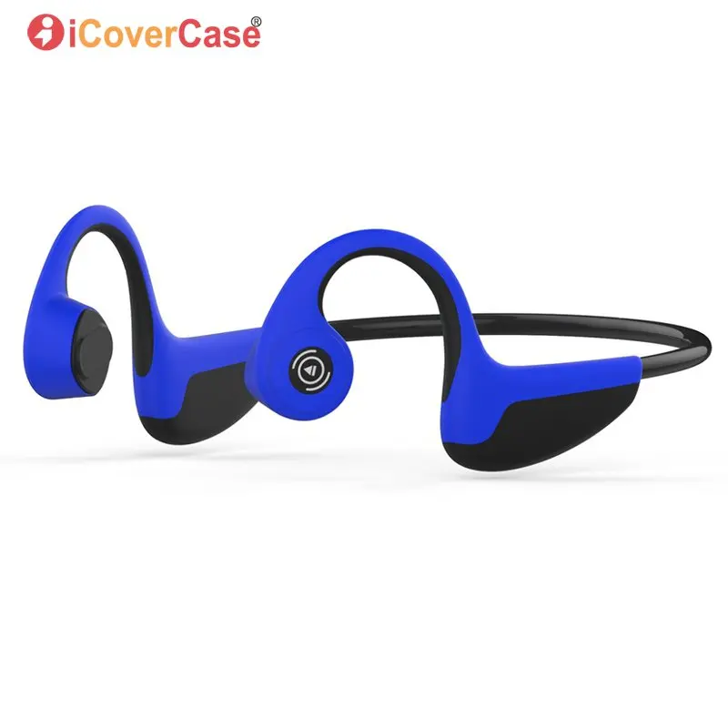 Синий Беспроводной наушников для huawei Honor 10 9 9i 8 Honor 7 Lite 6 7A 7X 7C 6C Pro 6X 5X 5C V20 V10 V9 V8 Bluetooth костной проводимости наушники - Цвет: Синий