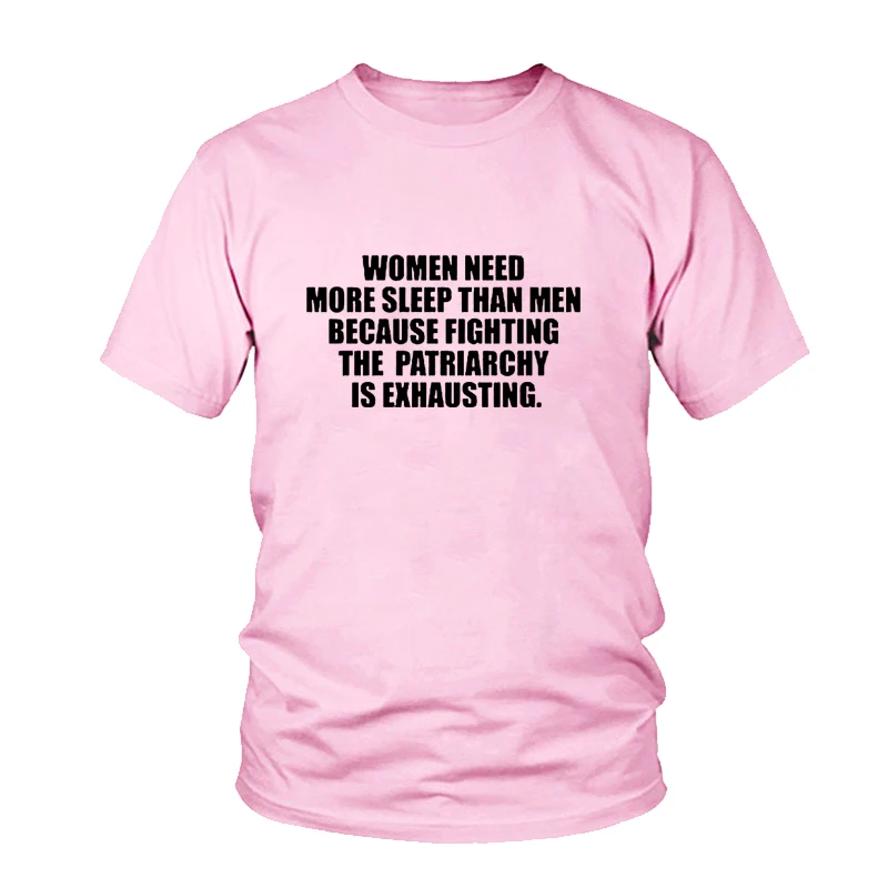 Футболка в стиле Харадзюку для женщин и хлопок Феминист нуждается отдыхе чем у