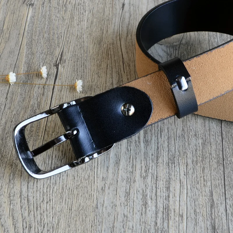 2018 Private customized large size 130 150cm women's belt 100% genuine leather 3.0 wide belt ceinture femme brown Free shipping