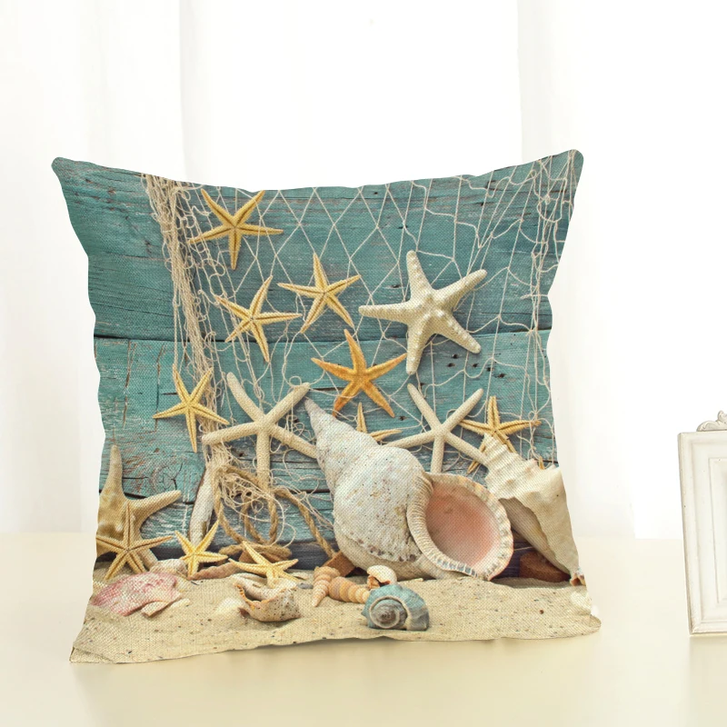 Фото New Arrival Cotton Linen Cushion Cover Mediterranean Style Ocean Printing Throw Pillow Dog Chair Square Cojines Дом и сад New Arrival Cotton Linen Cushion Cover Mediterranean Style Ocean Printing Throw Pillow Dog Chair Square Cojines Дом и сад