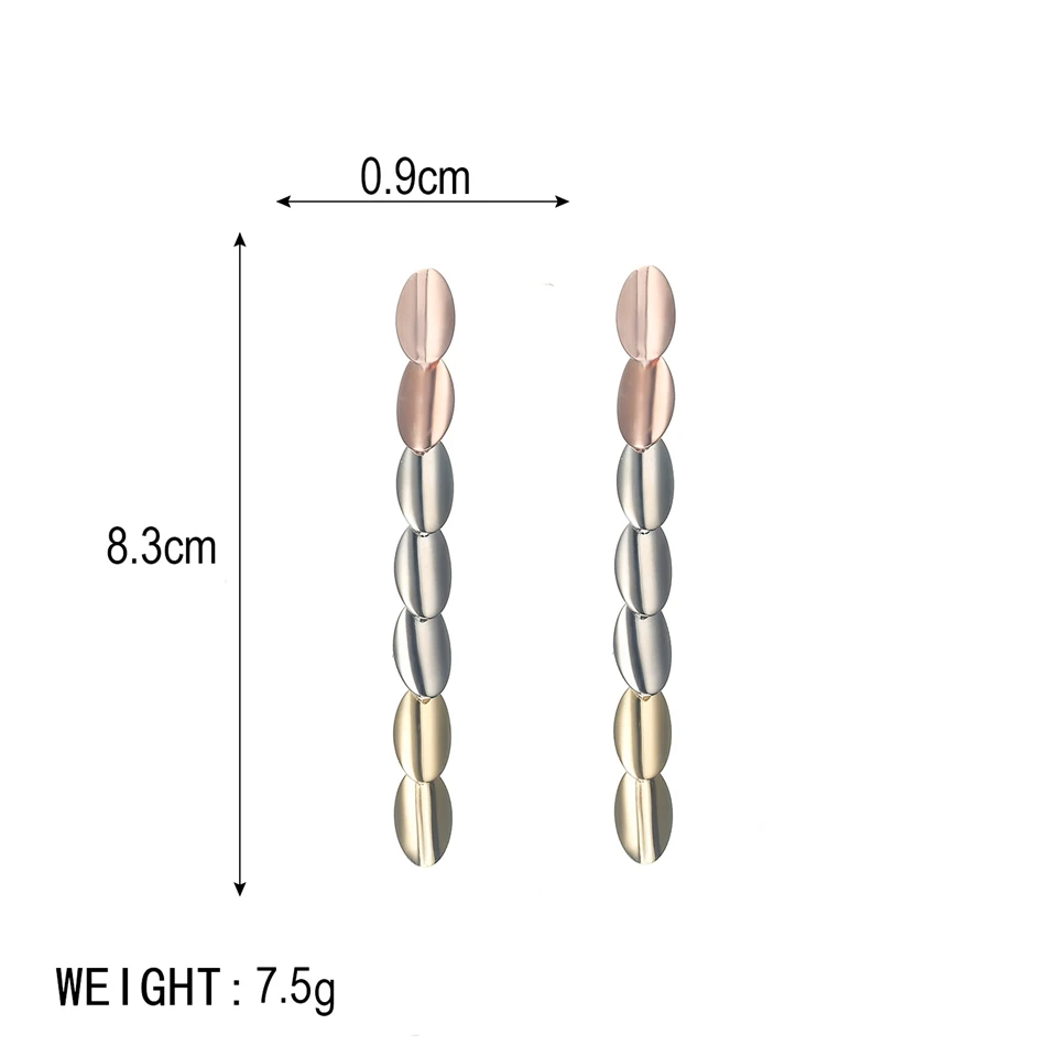 Match-Right Trendy Earrings for Women Geometric/Long/Big/Korean/Gold/Silver/Round/Drop Earrings Fashion Jewelry female yjz8150