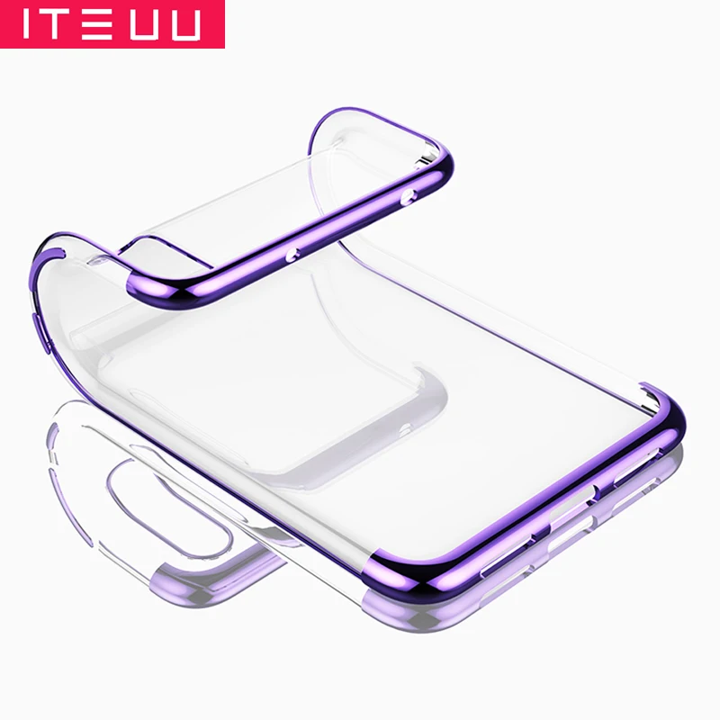 ITEUU ТПУ прозрачный гальванический чехол для телефона huawei P20 PRO Чехлы мягкая