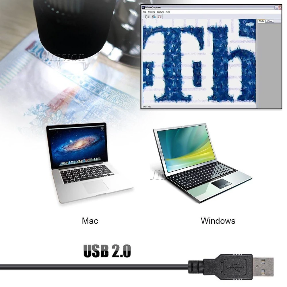 Портативный USB цифровой микроскоп 500 800 1000X портативная мини камера