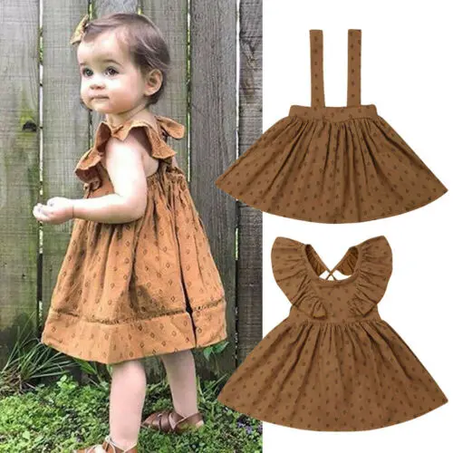 2019 Baby girl summer Flower Print sibling matching Suspender Dress Princess overall for Kid clothes toddler Children | Детская одежда