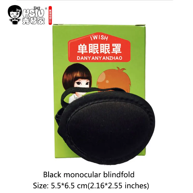 Monocular eye mask HSIU Xie Lian Hua Cheng, парики для косплея, Tian Guan Ci Fu, парики для косплея, Бамбуковая Шляпа, тени для век, реквизит, аксессуары для волос на Хэллоуин - Цвет: Monocular eye mask