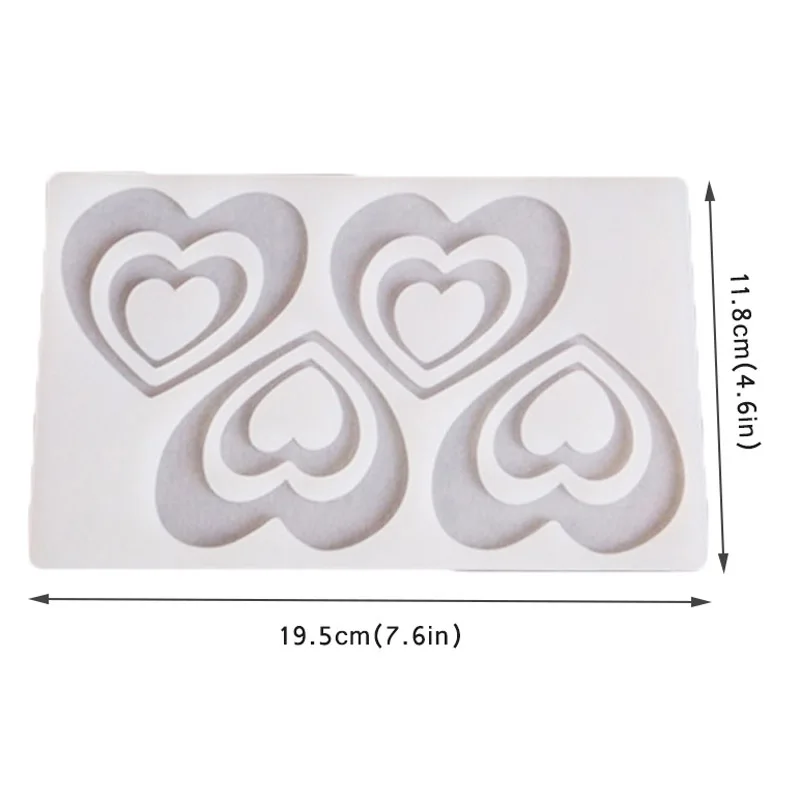 DIY силиконовые формы в форме сердца инструменты для украшения торта moldes de silicona para