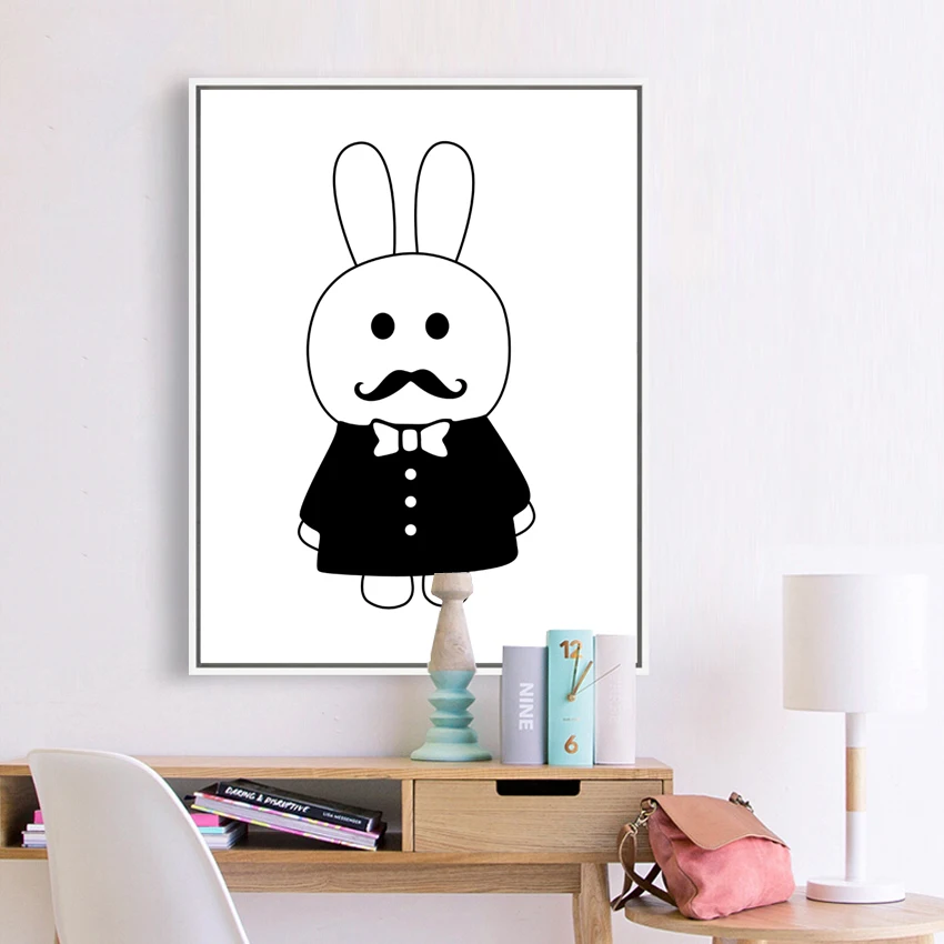 Картина из мультфильма холст художественный принт постер для украшения дома на