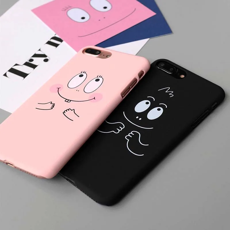 Jiban для iPhone 7 8 Plus милый мультфильм Баба папа тонкий Матовый Телефон чехол 6 S plus