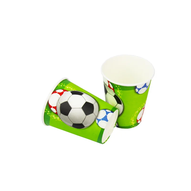 Вечерние футбольные принадлежности соломенная чашка для футбольной тематики
