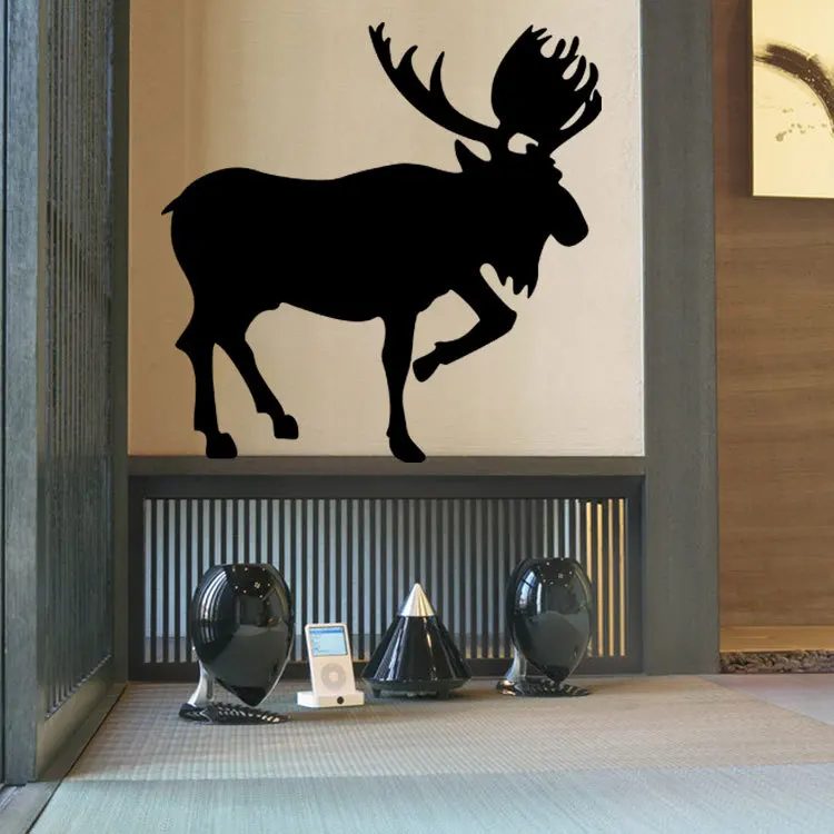 Украшение дома большой оленей стикер стены Съемный водонепроницаемый окна|wall
