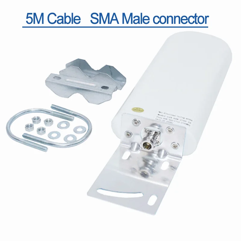 Бесплатный кабель 4G антенна SMA N разъем wifi маршрутизатор кабель 3g 4g LTE Антенна 2,4 ГГц наружная антенна для huawei zte роутер модем - Цвет: A5M CableSMA