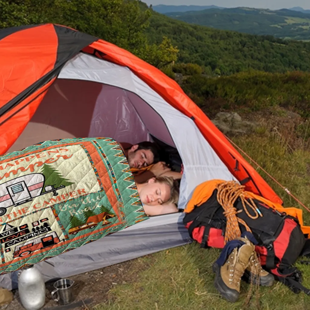 Прекрасный мультфильм Camper ковер одеяло мягкая ткань Комфорт Коврик для кемпинга отдых ковер пледы кемпинг автомобиль одеяло s Пляж пикника