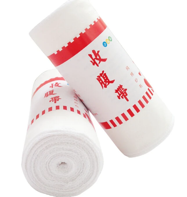 Плюс Размеры марли послеродовой живота поясом дышащий хлопок двойной Слои пояс