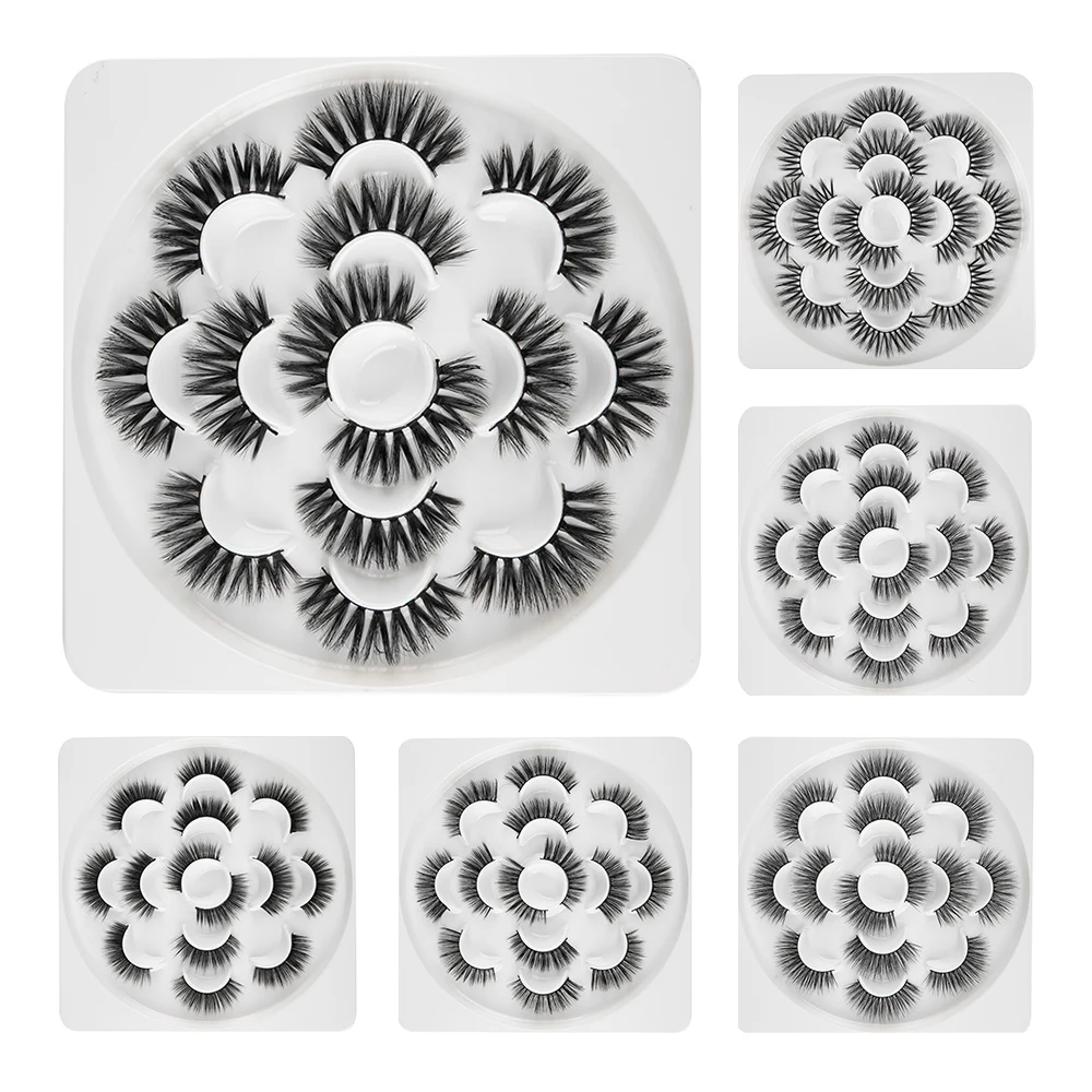 Натуральные 3D норковые накладные ресницы zwellbe длинные толстые Искусственные для