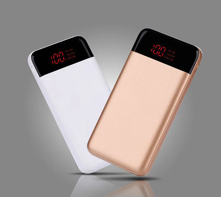 Новый стиль 10000 mAh power Bank 2 USB внешний мобильный быстрое зарядное устройство 2018