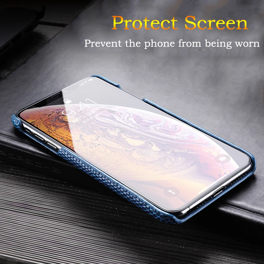 Роскошный первый слой воловьей ящерицы задняя оболочка для Iphone Xs Max Xr X 11 8 7 6 6s Plus чехол из натуральной кожи для Iphone 11 pro max