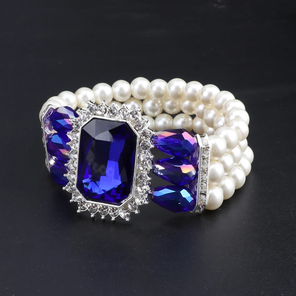 Бренд Реплика индийские жемчужные ювелирные изделия Schmuck набор Дубай подарок свадебный набор ожерелье браслет серьги без минимального заказа