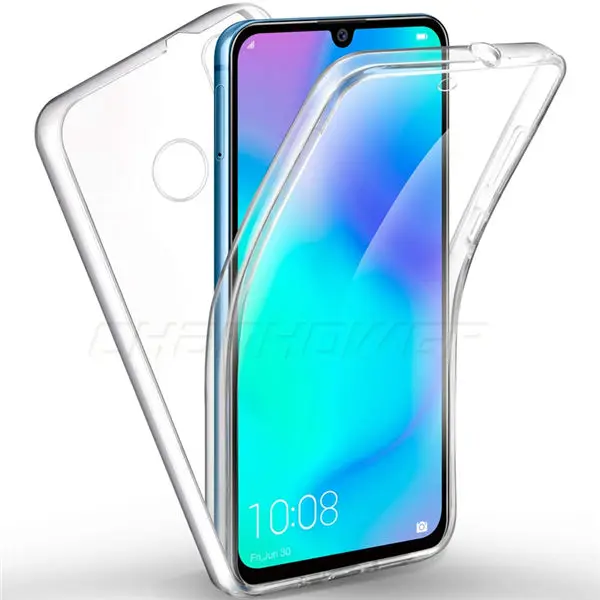 Прозрачный Двойной полный чехол для Huawei Y5 Y6 Y7 Y9 P Smart Plus Honor 10i 8A 8C 8X 7A 7C P30 P20 Lite Pro Funda чехлы - Цвет: Прозрачный