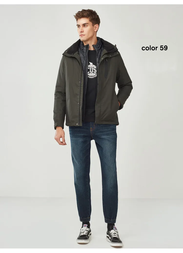 Giordano мужская куртка 3 в 1, имеет три варианта трансформации,данная модель имеет несколько цветовых решений
