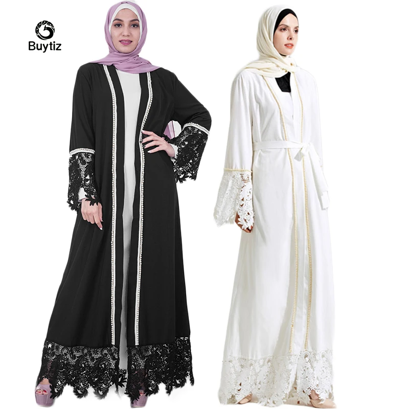 Buytiz ОАЭ платье Дубая сетчатый кардиган черный длинный Jupe Femme мусульманских