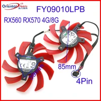 free shipping fy09010lpb 12v 0 45a 85mm 4wire 4pin vga fan for xfx rx560 rx570 4g 8g graphics card cooling fan