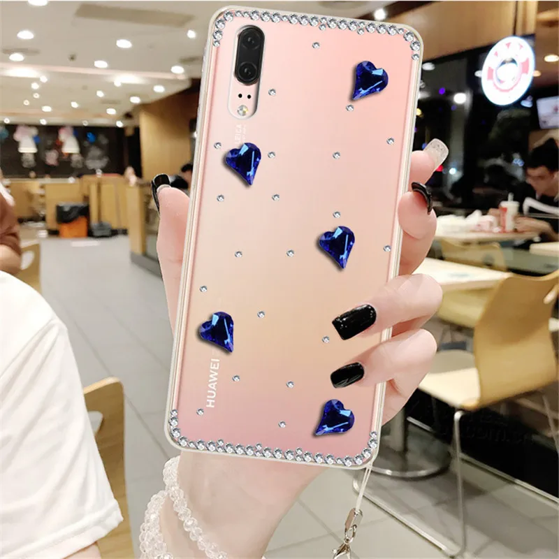 Чехол для huawei nova 3E чехол P20 мобильного телефона с бриллиантами и стразами Huawei pro lite