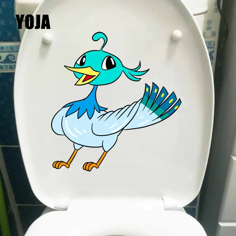 Наклейка на стену YOJA 22x23 5 см ручная работа мультяшный рисунок птицы украшение