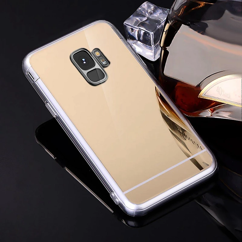 Мягкий силиконовый зеркальный чехол из ТПУ для Samsung Galaxy A30 A50 M10 M20 Модный с полным