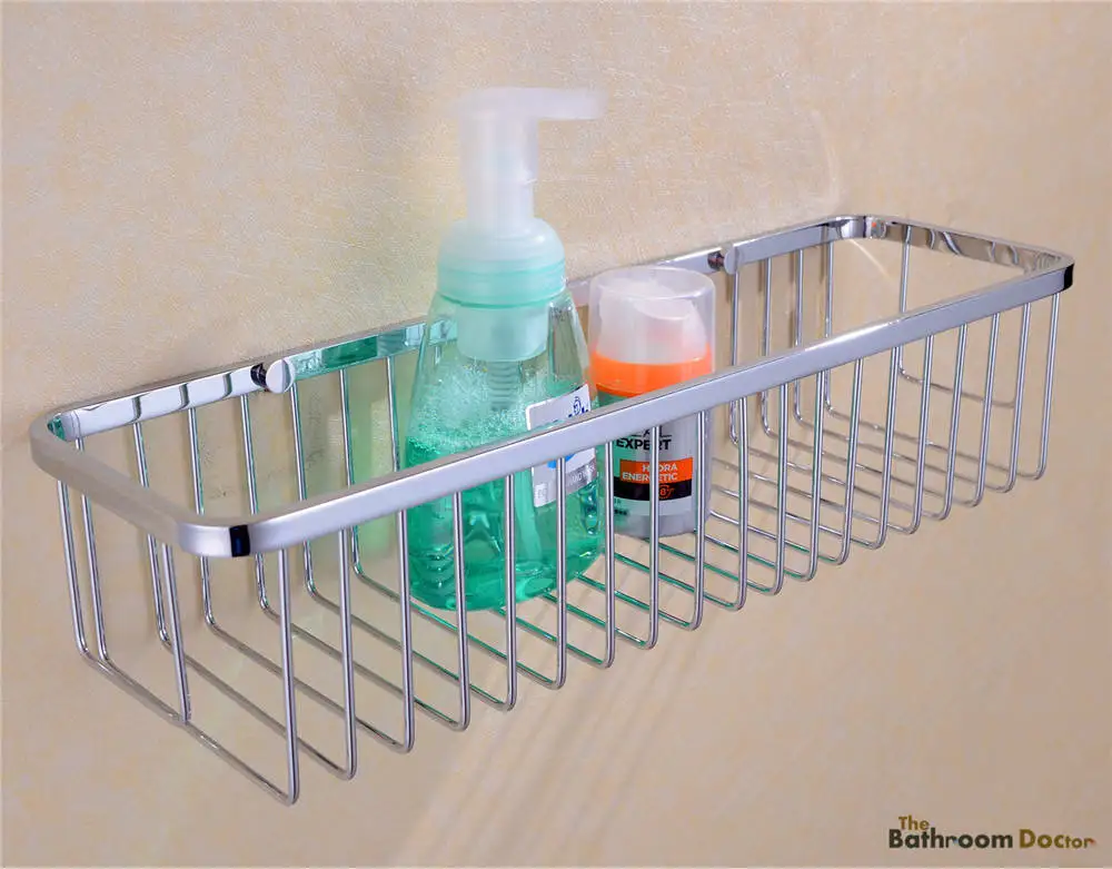 Аксессуары для ванной комнаты настенная корзина из нержавеющей стали душа полки