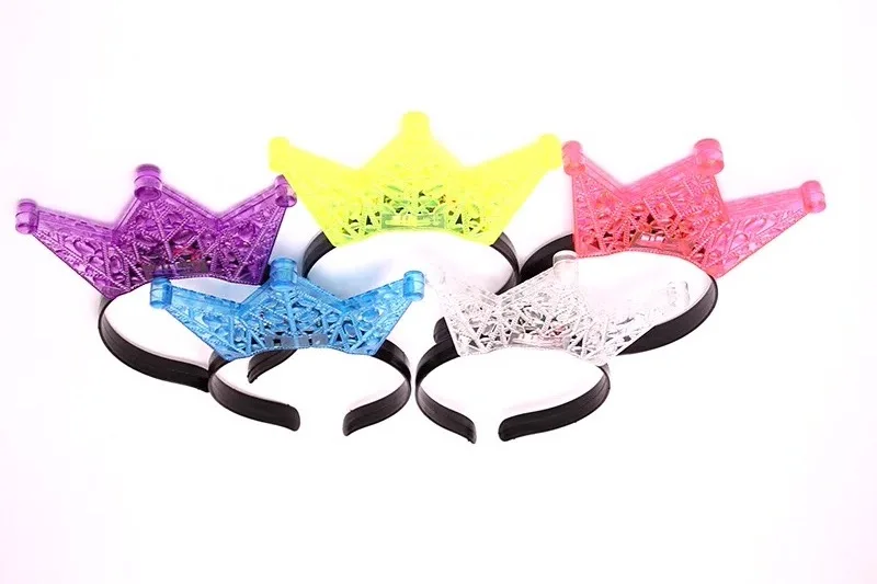 

23cm Led Glowing Light Crown Flashing Light Women Girl Princess Led Headband Party