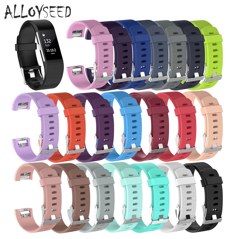 ALLOYSEED силиконовый ремешок на запястье для смарт часов Сменные аксессуары Fitbit Charge