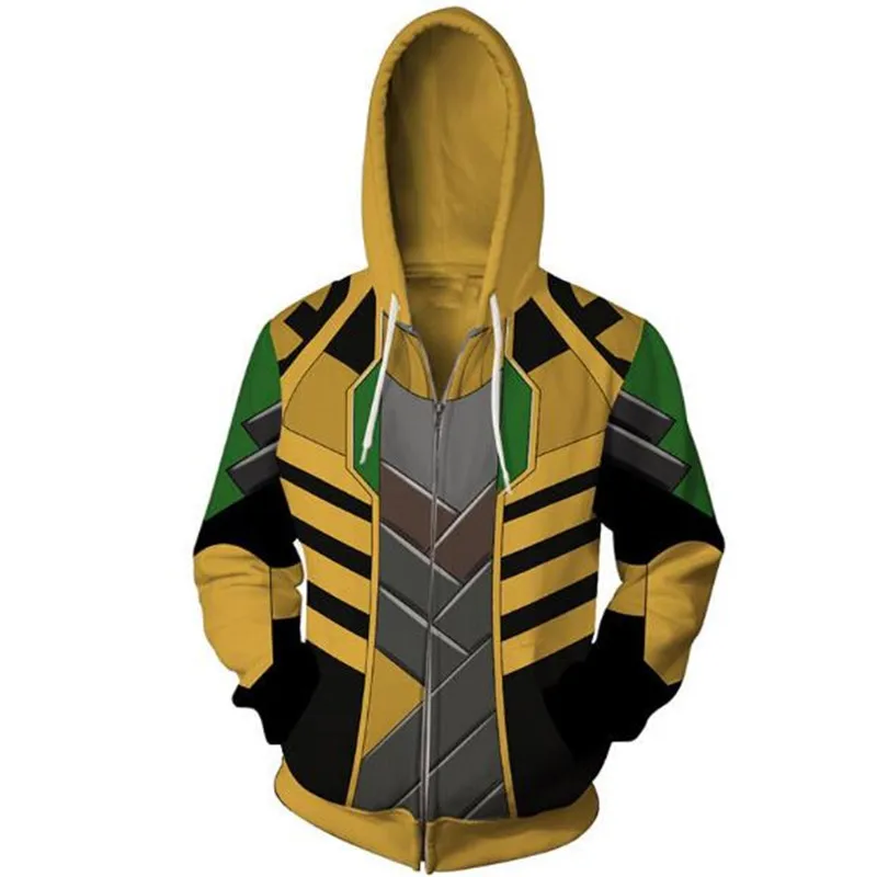 Толстовка Marvel Loki Laufeyson Loki на молнии, Толстовка для косплея, свитер для мужчин и женщин, одежда в стиле аниме, новинка
