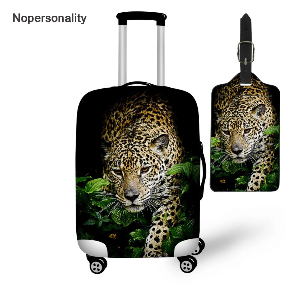 

Nopersonality Leopard Print Travel Luggage Protective Cover Elastic 18-30inch Suitcase Cover Tag Waterproof Travel Accessories