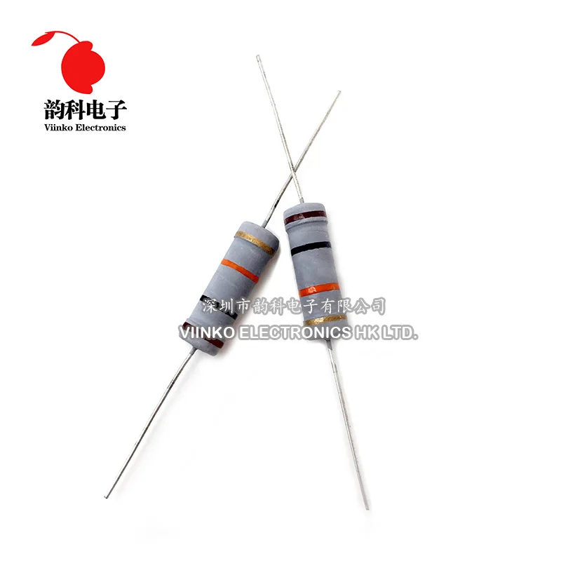 

50pcs Carbon Film Resistor 5W 5% 2.7K 3K 3.3K 3.6K 3.9K 4.3K 4.7K 5.1K 5.6K 6.2K 6.8K 7.5K 8.2K 9.1K 10K 12K 15K 16K ohm