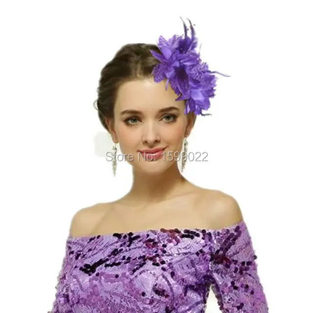 2 шт./лот свадебные заколки для волос с перьями и цветами латинских танцев