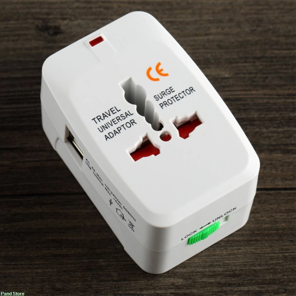 Все в одном Универсальный международный штепсельный адаптер 2 USB порта мир Путешествия AC зарядное устройство адаптер с AU US UK евро конвертер штекер