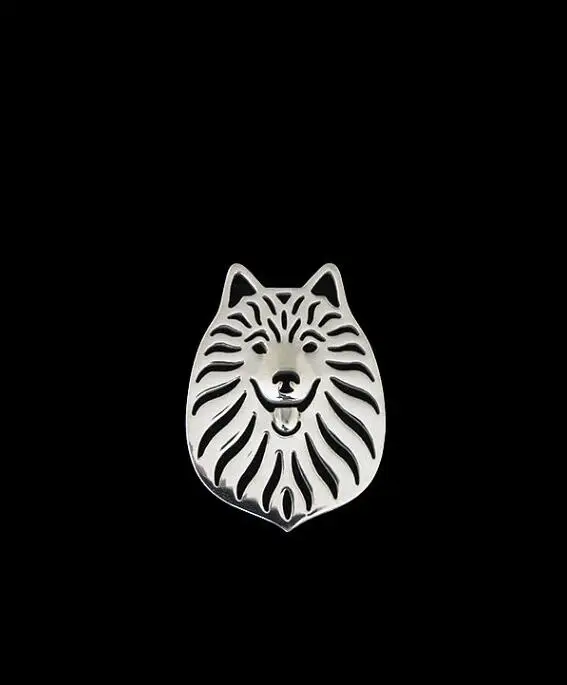 Оптовая продажа американская брошь в виде собаки эскимоса Женская/Мужская