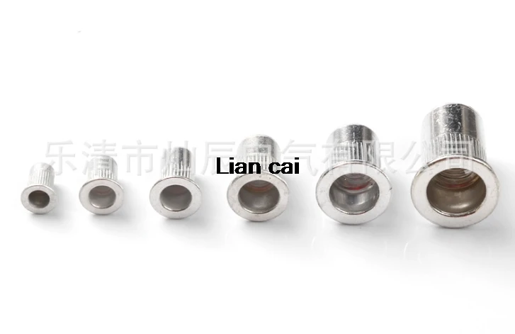 190 шт. заклепочная гайка из алюминиевого сплава с плоской головкой|Гайки| |